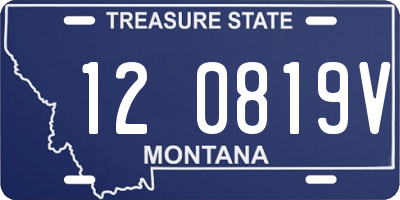 MT license plate 120819V