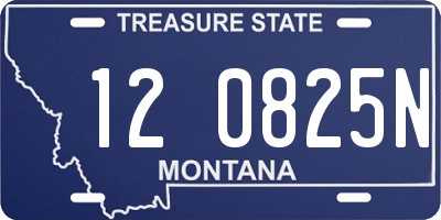 MT license plate 120825N