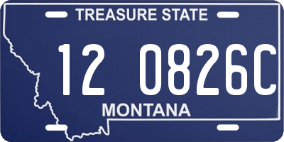 MT license plate 120826C