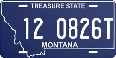 MT license plate 120826T