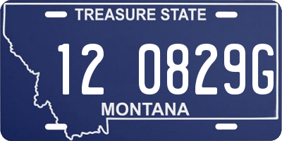 MT license plate 120829G
