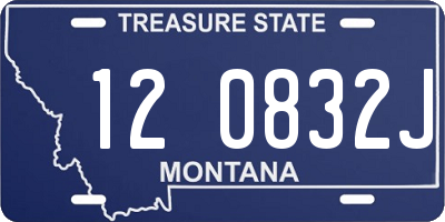 MT license plate 120832J