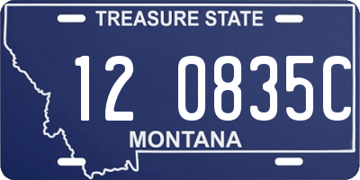 MT license plate 120835C