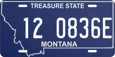 MT license plate 120836E