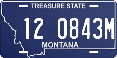 MT license plate 120843M