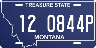 MT license plate 120844P