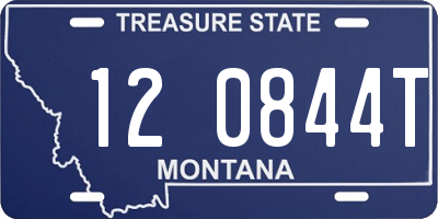MT license plate 120844T