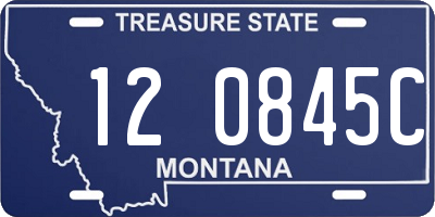 MT license plate 120845C