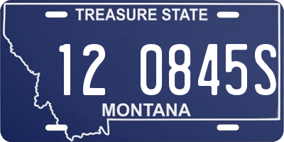 MT license plate 120845S