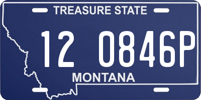MT license plate 120846P