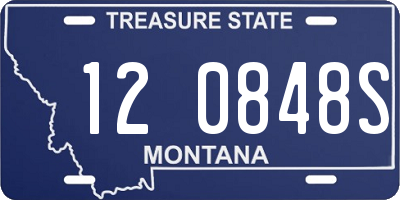 MT license plate 120848S