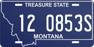 MT license plate 120853S