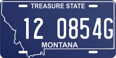 MT license plate 120854G