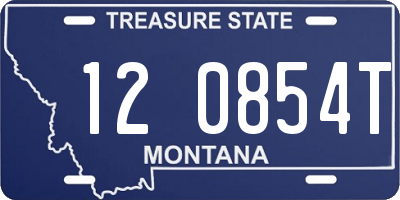 MT license plate 120854T