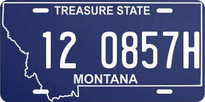 MT license plate 120857H