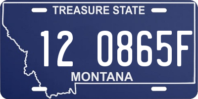 MT license plate 120865F