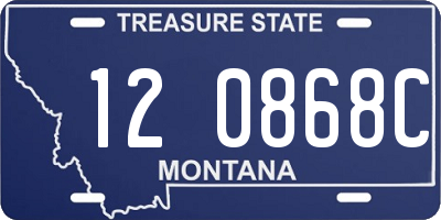 MT license plate 120868C
