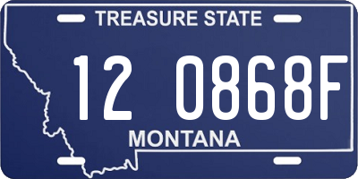 MT license plate 120868F