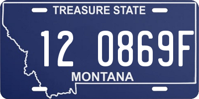 MT license plate 120869F