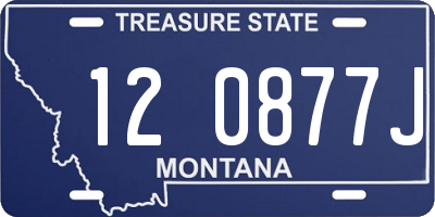 MT license plate 120877J