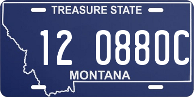 MT license plate 120880C