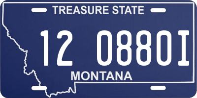 MT license plate 120880I