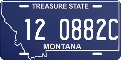 MT license plate 120882C