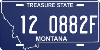 MT license plate 120882F