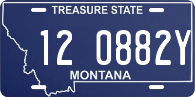 MT license plate 120882Y