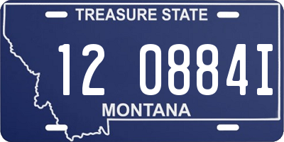 MT license plate 120884I