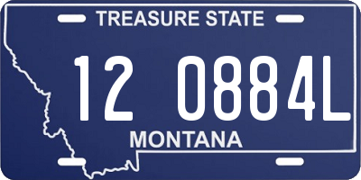 MT license plate 120884L