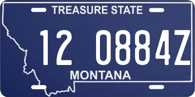 MT license plate 120884Z