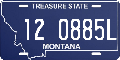 MT license plate 120885L