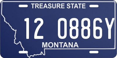 MT license plate 120886Y