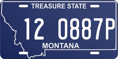 MT license plate 120887P