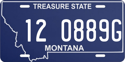 MT license plate 120889G
