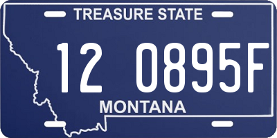 MT license plate 120895F