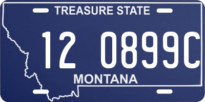 MT license plate 120899C