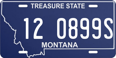 MT license plate 120899S