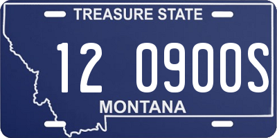 MT license plate 120900S