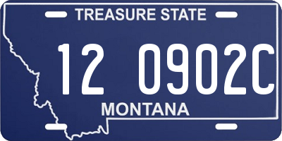 MT license plate 120902C
