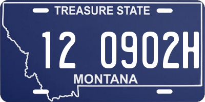 MT license plate 120902H