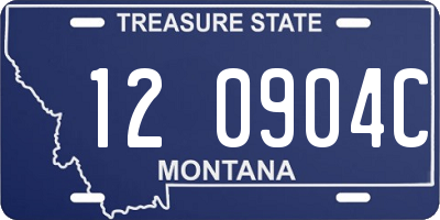 MT license plate 120904C