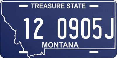 MT license plate 120905J