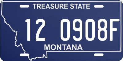 MT license plate 120908F