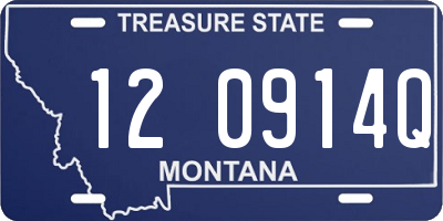 MT license plate 120914Q