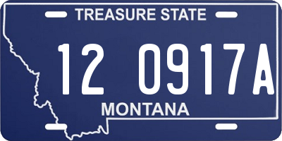 MT license plate 120917A
