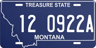 MT license plate 120922A