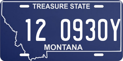 MT license plate 120930Y
