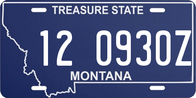 MT license plate 120930Z